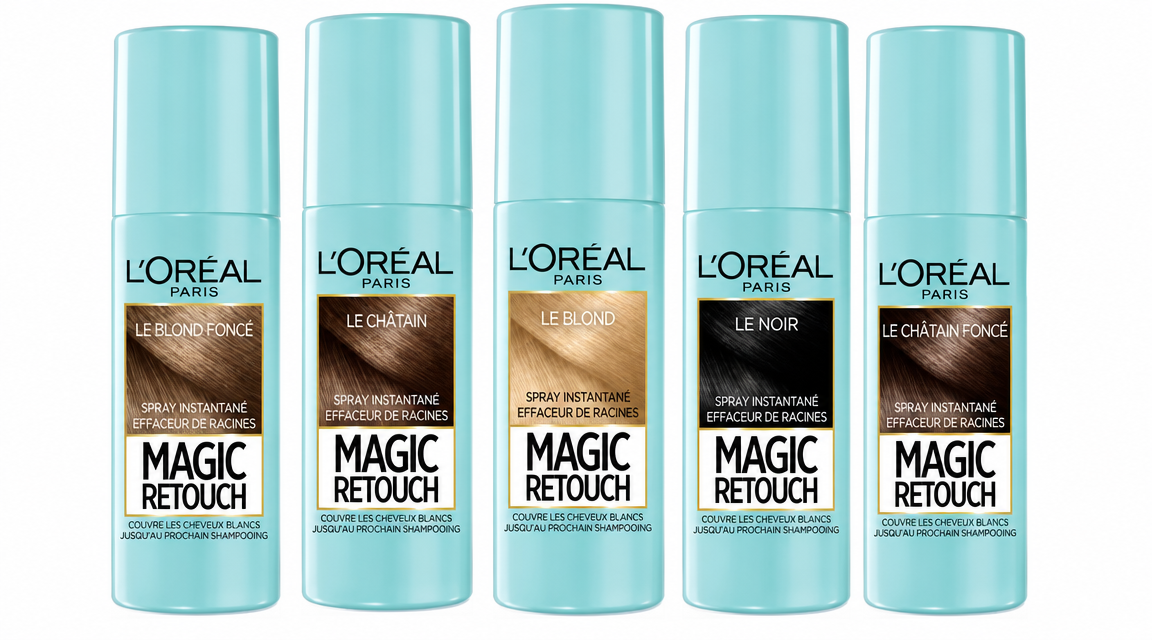 L’Oréal Magic Retouch root cover spray lineup.